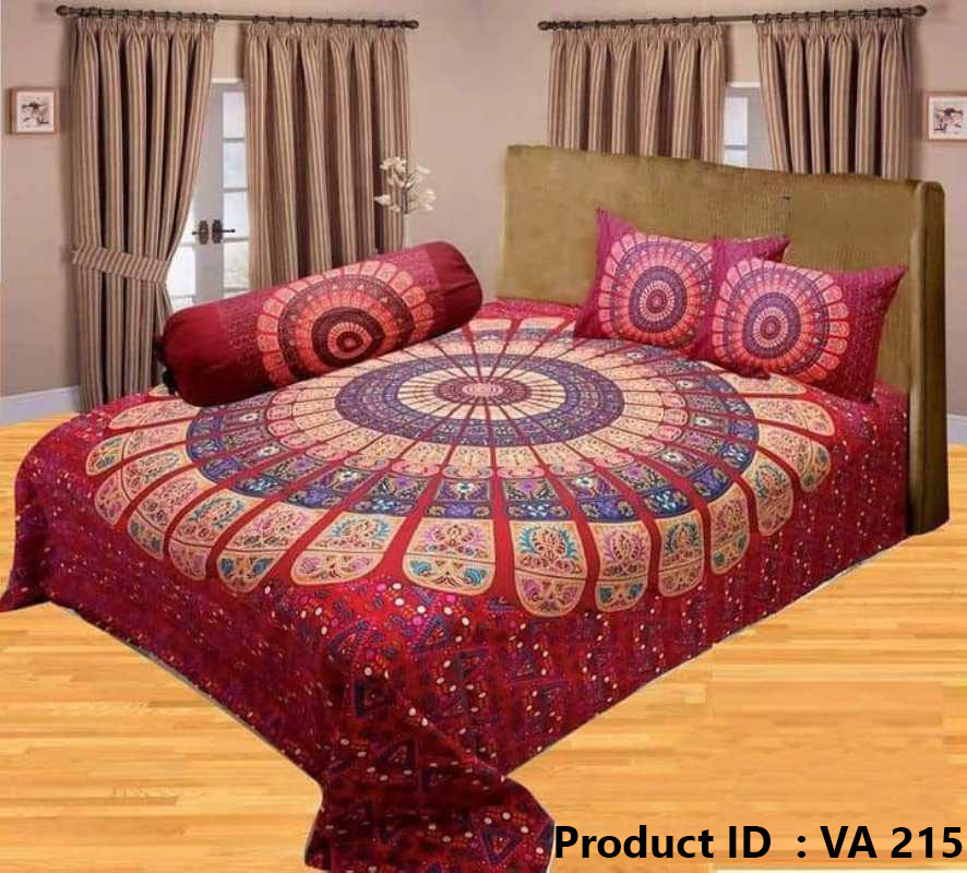 Luxury Panel Cotton Bed Sheet